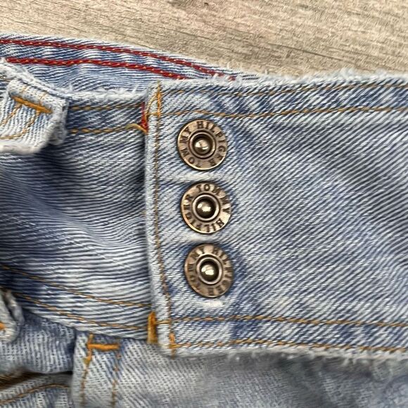 Tommy Hilfiger Vintage Side Snap Jean Shorts Women’s Size 12 - Picture 5 of 11